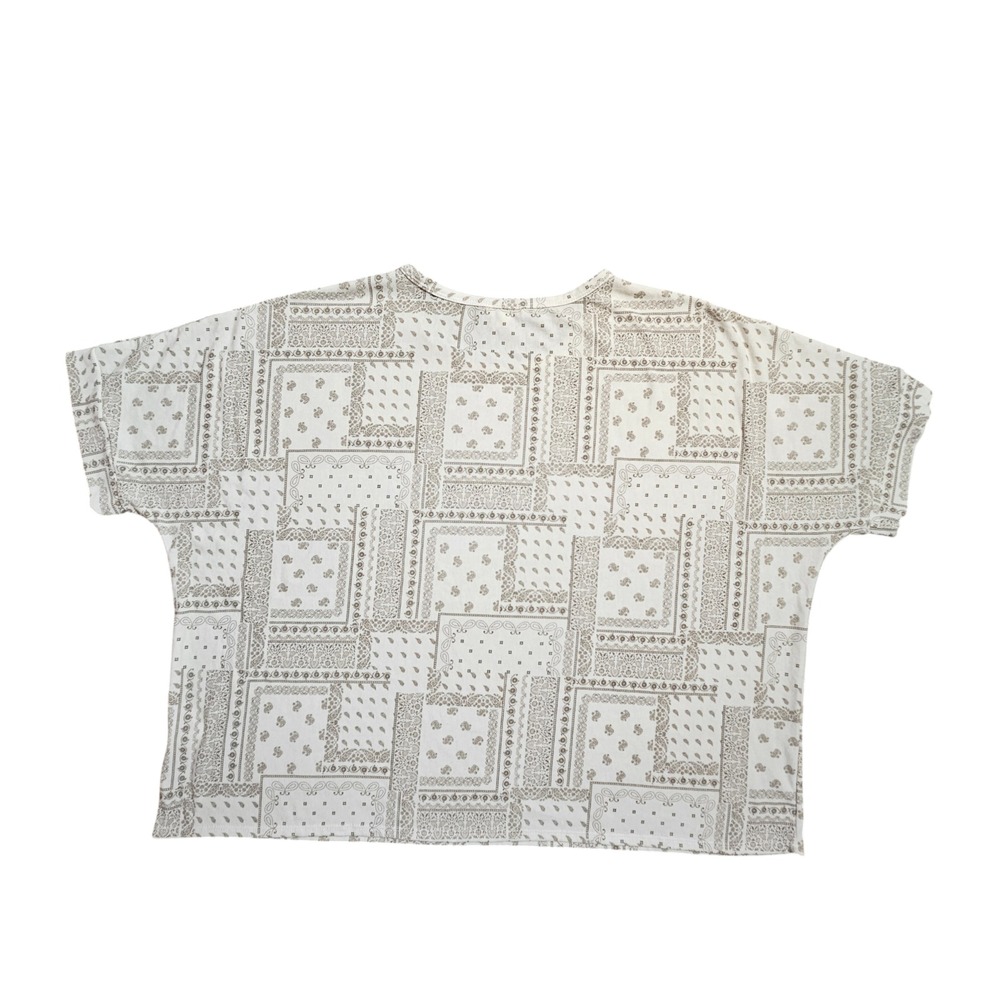 Andree By Unit Bandana Paisley Patchwork Boxy Cropped Top 3X Boho Festival - Picture 6 of 8